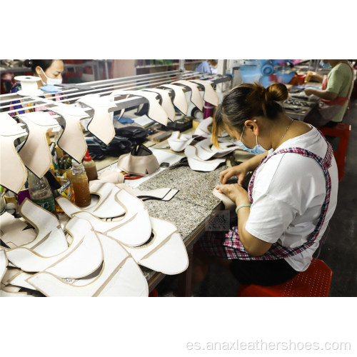 Mocasín de cuero de zapatos casuales personalizados de clase alta para hombre